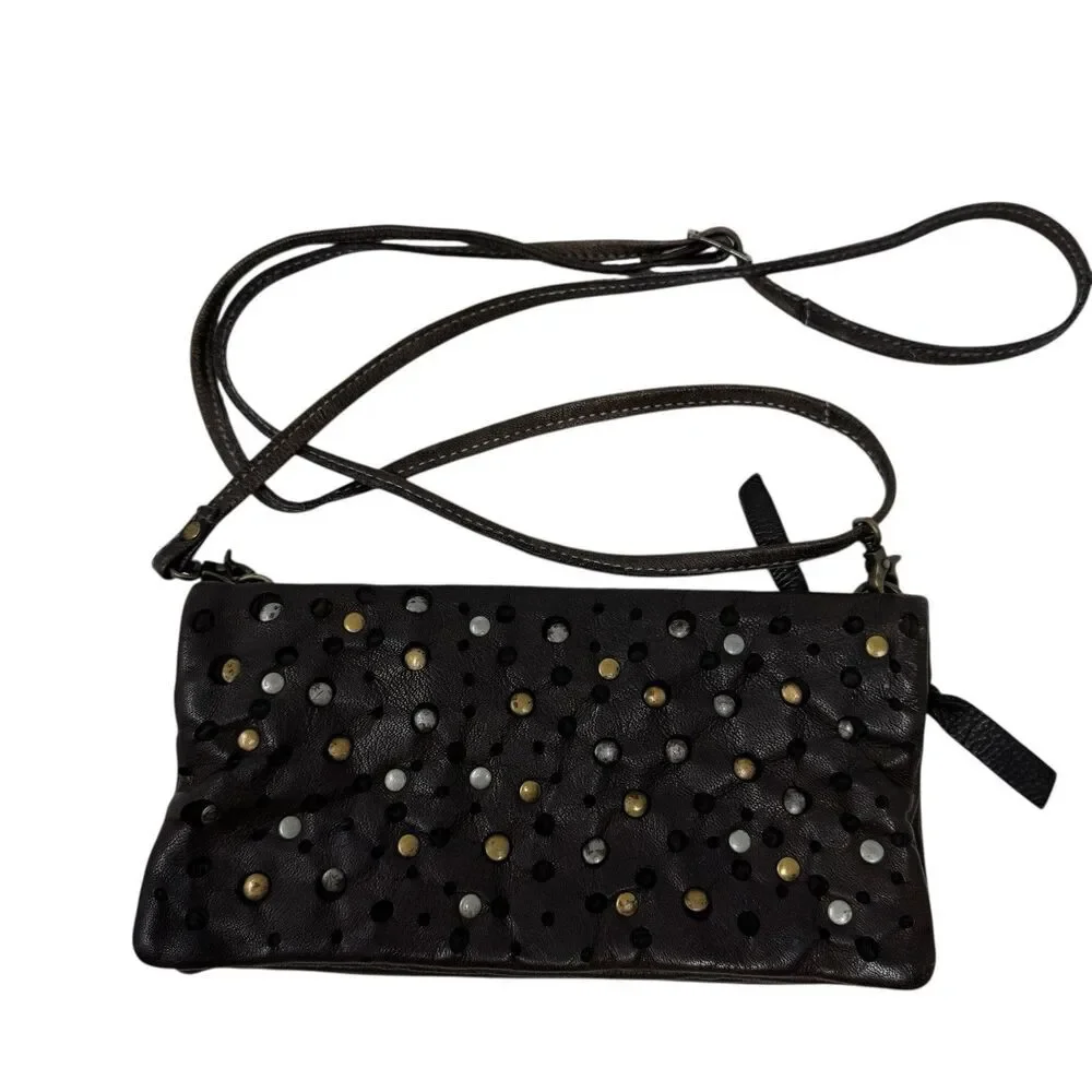 Latico Crossbody Shoulder Bag Small Purse Brown Butter Soft Leather Womens